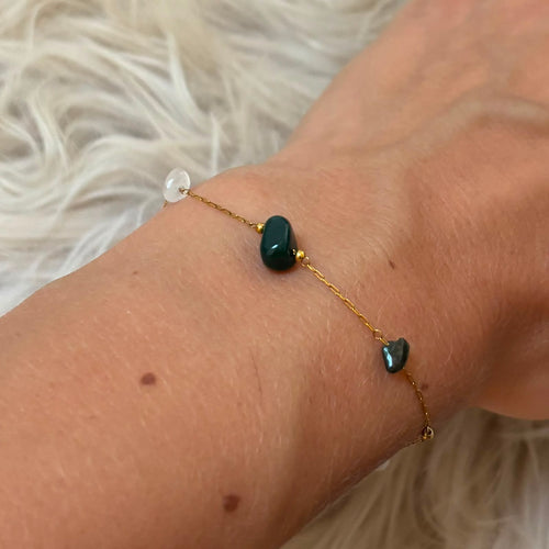 Detailfoto van Armband Dune Mosagaat van Solaire Jewelry