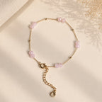 Detailfoto van Armband Sola Lichtroze van Solaire Jewelry