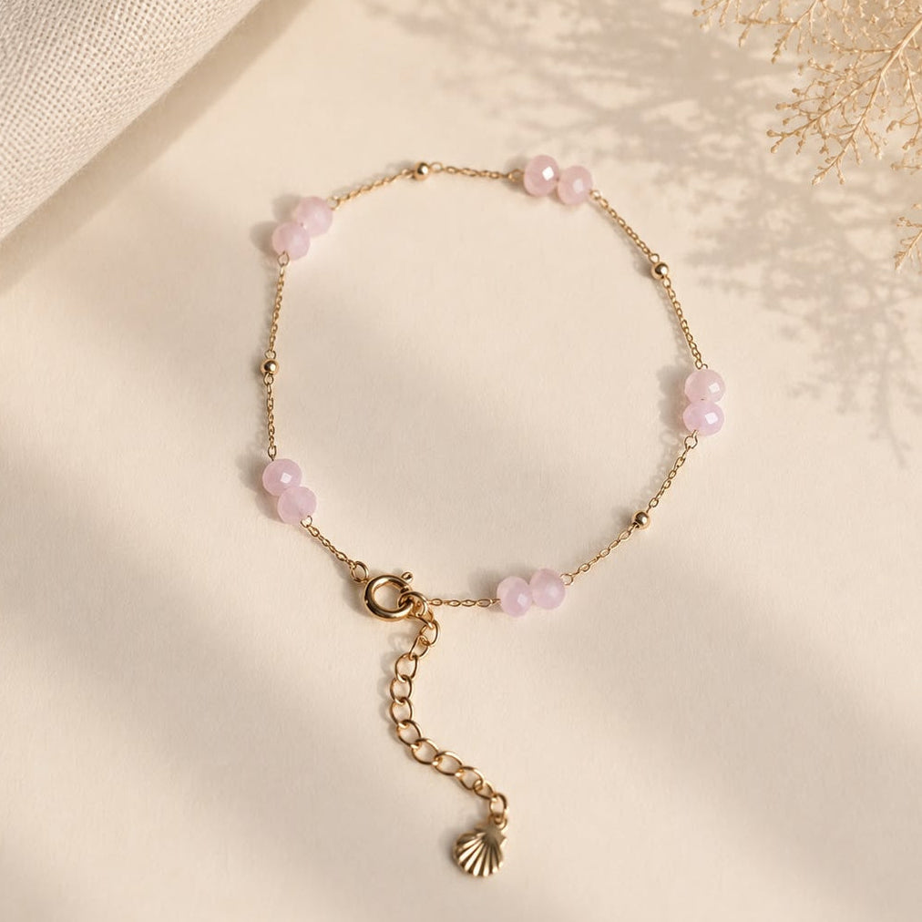 Detailfoto van Armband Sola Lichtroze van Solaire Jewelry