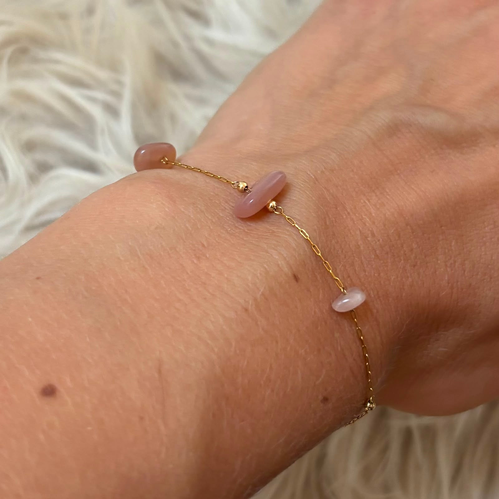 Armband Dune - Roze Maansteen