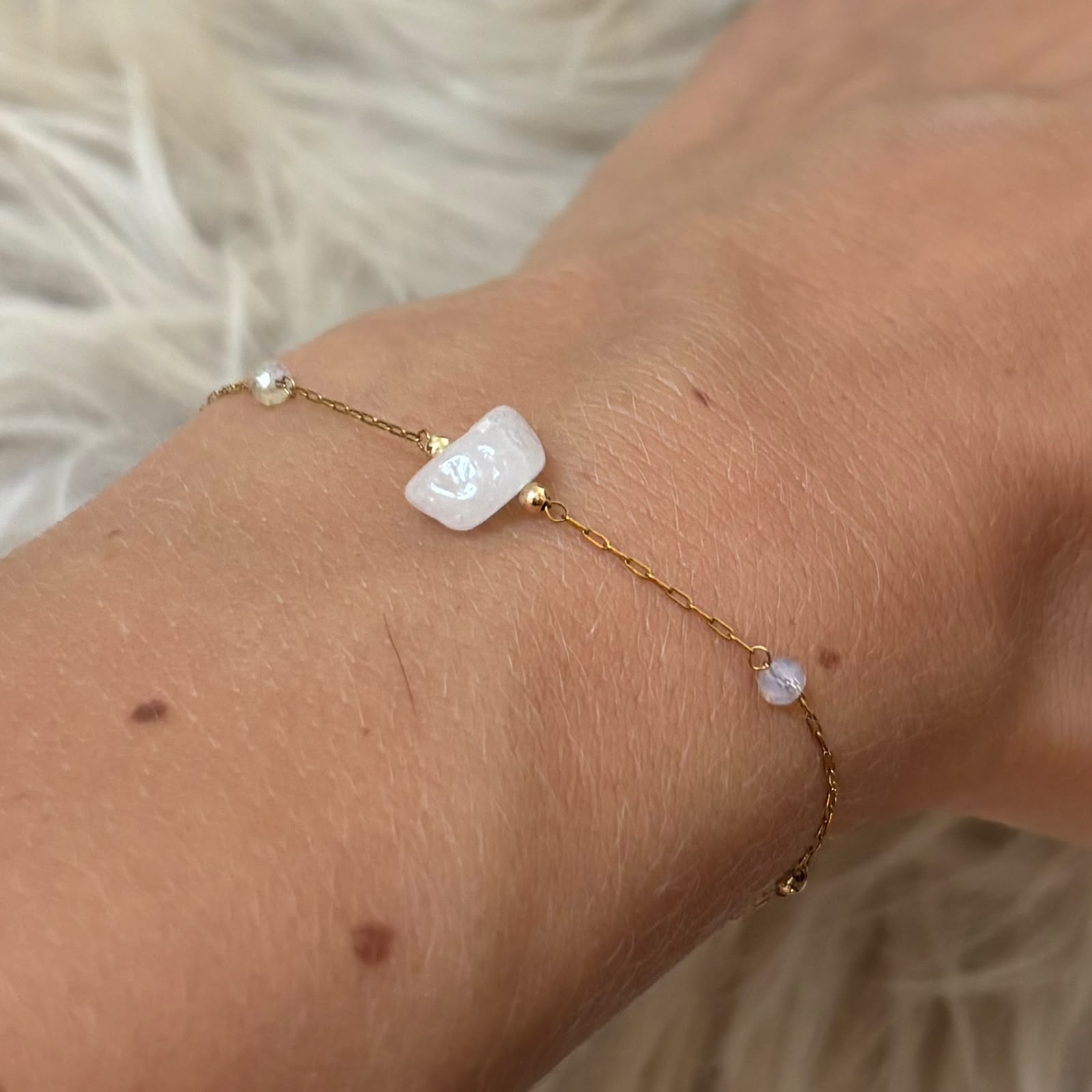 Armband Dune - Rozenkwarts